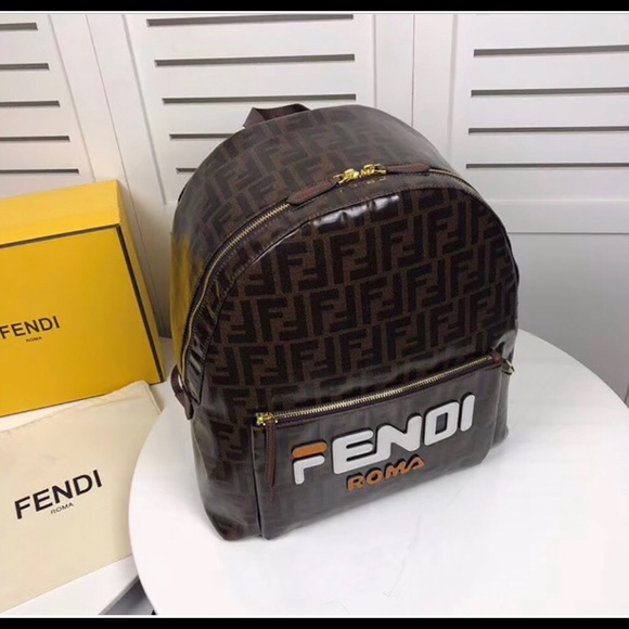 Fendi Black Fabric Backpack - Picture 5 of 5